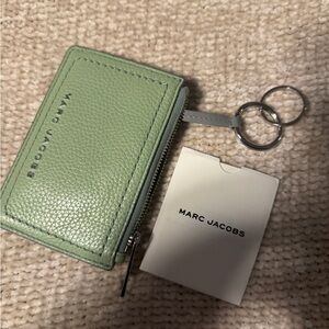 Marc Jacobs Mint Green Leather Key Pouch